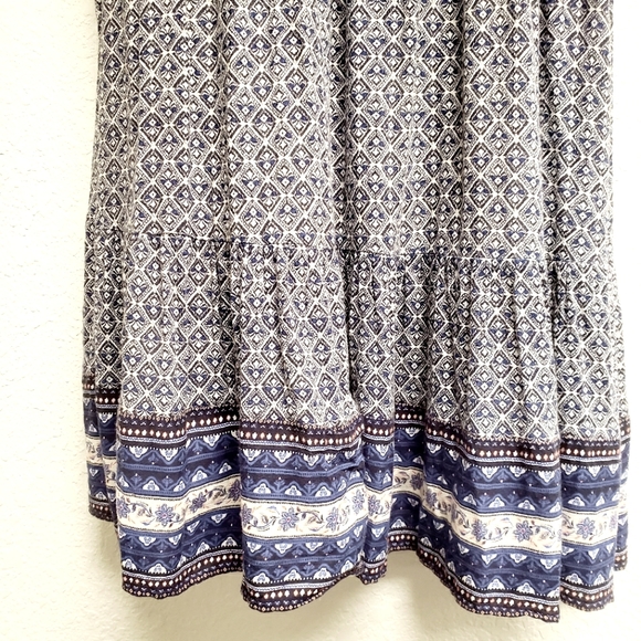 Old Navy Multi Print Midi Swing Dress Women's Small - Picture 6 of 7
